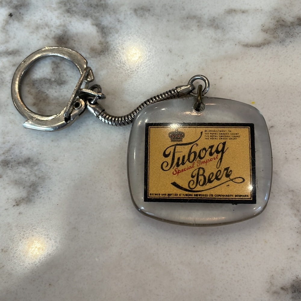 Vintage Tuborg Beer keychain